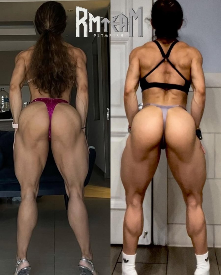 Antes e depois de aluna do Team Miletnar